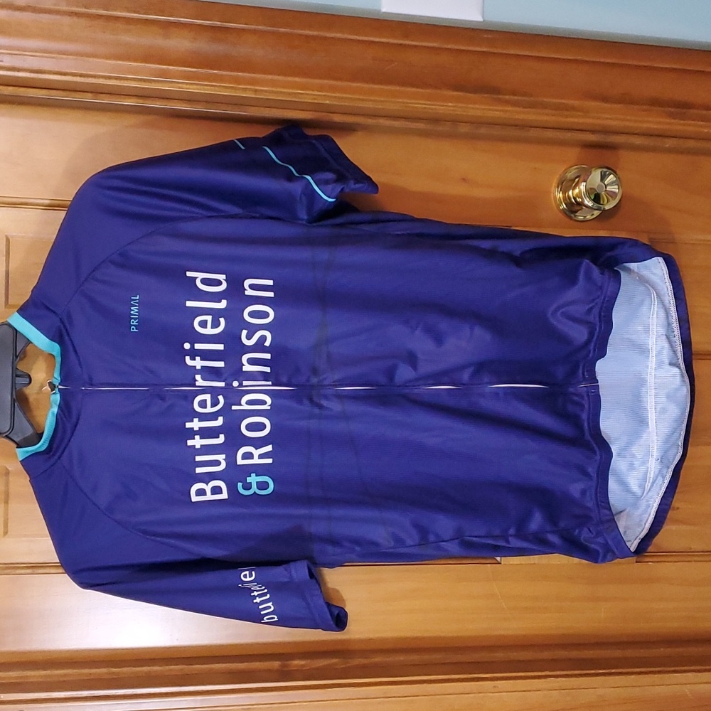 NWT Primal Bike/Cycling Jersey Men's 2017 Short Sleeve Full Zip Purple & Teal XL